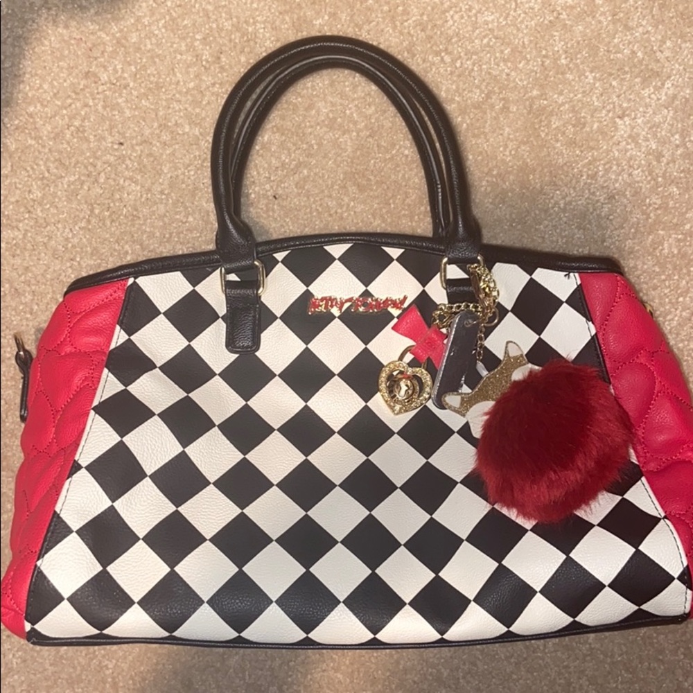Betsy Johnson Checkered Purse